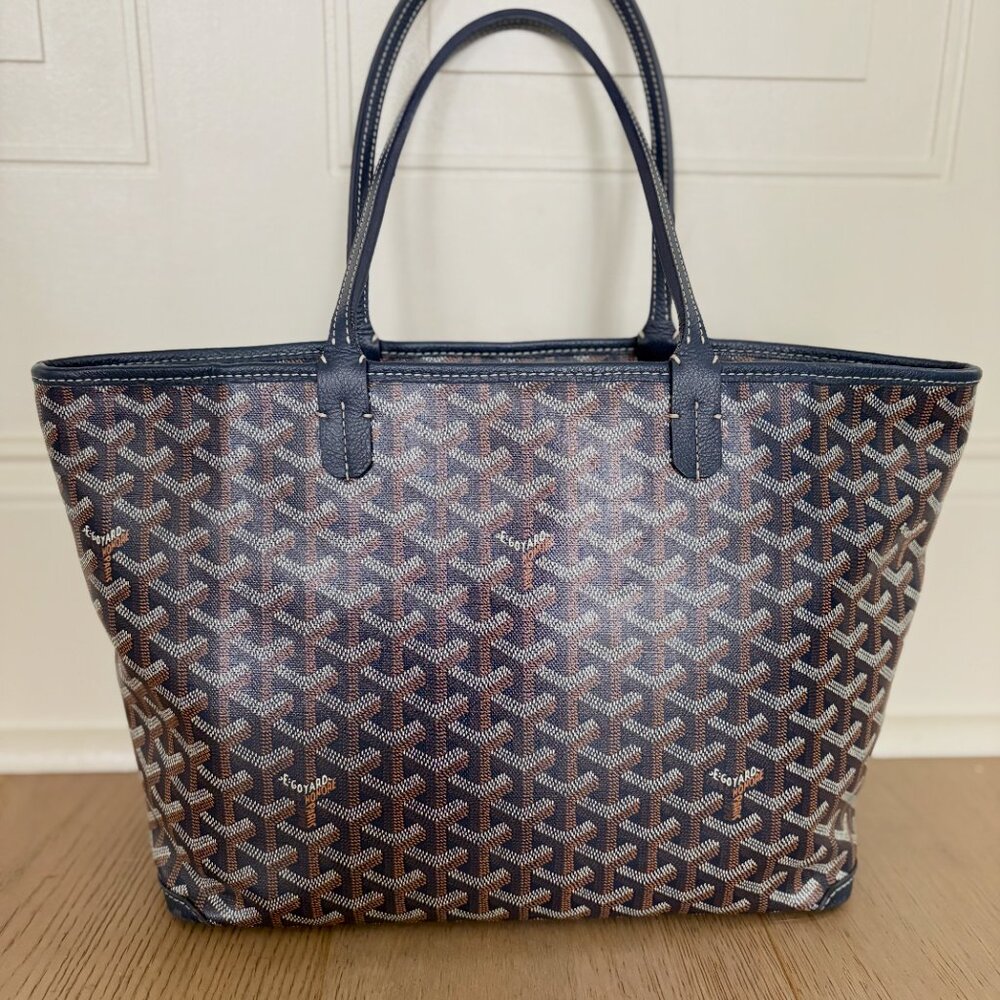 Authentic Goyard Artois PM Tote in Navy Blue – Lightly Used - Picture 3 of 9